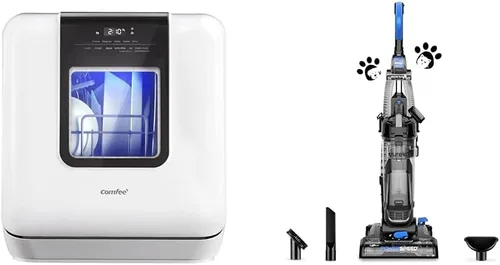 Miniatura 15 de COMFEE' Paquete de mini lavavajillas con BLACK+DECKER 2.0 pies cúbicos Lavadora portátil para apartamentos, casas rodantes y casas pequeñas