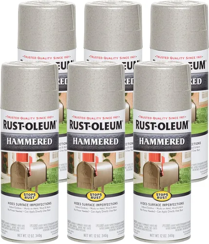Miniatura 36 de Rust-Oleum 210849 - Pintura en aerosol martillada para prevención del óxido, 12 onzas, cobre