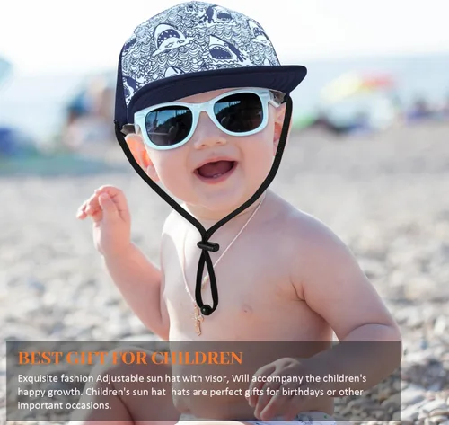 Miniatura 14 de Sombrero de béisbol para niños, sombrero de protección solar para niños pequeños, sombreros de algodón, sombrero de sol para bebés, niñas y niños