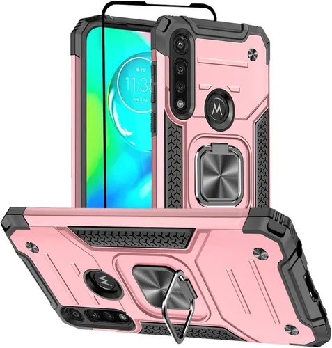 Miniatura 14 de HNHYGETE Funda para Moto G Power 5G 2024 con protector de pantalla: [grado militar de 20 pies a prueba de caídas] Funda protectora a prueba