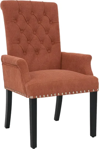 Miniatura 31 de LOULENS Lujosas sillas de comedor de terciopelo, sillas de comedor modernas tapizadas con capitoné, sillas de comedor con reposabrazos y patas