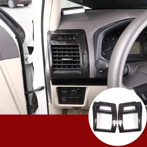YIWANG Marco de ventilación de aire acondicionado lateral de automóvil ABS cromado 2 piezas para Toyota Land Cruiser Prado FJ150 150 2010-2019