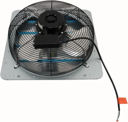 Miniatura 10 de HOSTIC Persiana de aluminio de 10 pulgadas con ventilador montado en la pared, adecuado para sótano, invernadero, cobertizo, ático, garaje