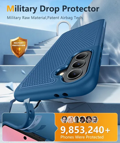 Miniatura 698 de FNTCASE Funda para iPhone 17 Pro: Fundas delgadas translúcidas de color azul claro compatibles con MagSafe, protección completa de la cámara