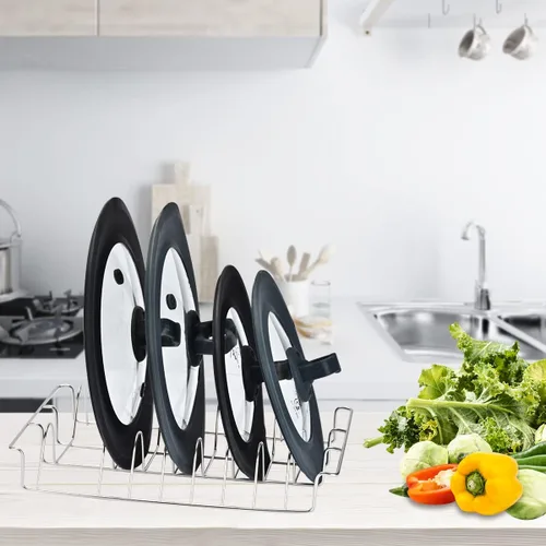 Miniatura 6 de Tapa universal de vidrio templado ventilado para sartén con borde de silicona resistente al calor, cubierta de tapa de salpicaduras de microondas