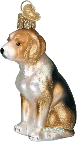 Miniatura 17 de Old World Christmas Golden Retriever - Adorno de cristal soplado para árbol de Navidad, decoración navideña artesanal, colección de perros