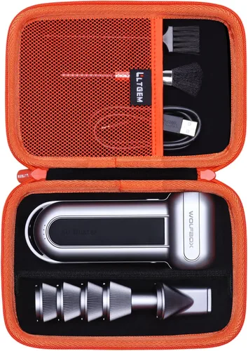 Miniatura 14 de Estuche LTGEM para Plumero de Aire Compatible con WOLFBOX MF100 / MF200 Plumero de Aire Eléctrico y Plumeros de Aire Comprimido, Negro (Solo Estuche)