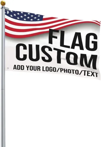 Miniatura 3 de Bandera personalizada de 2 x 3 pies de doble cara para exteriores, personaliza imprime tu propio texto/foto/Logo, banderas personalizadas