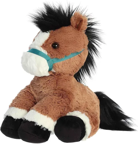 Miniatura 5 de Aurora Exquisito animal de peluche Breyer Bridle Buddies Bay Horse – Detalles realistas para juegos imaginativos – Perfecto para niños, adultos