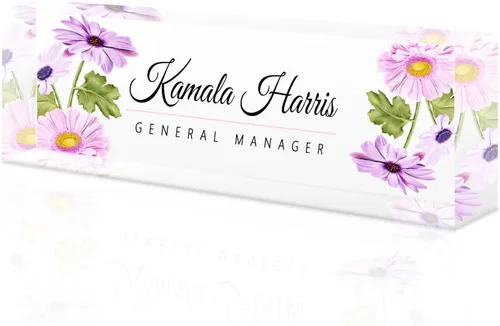 Miniatura 7 de Placa de nombre de escritorio personalizada, placa de identificación acrílica, placas de identificación personalizadas para regalos de oficina