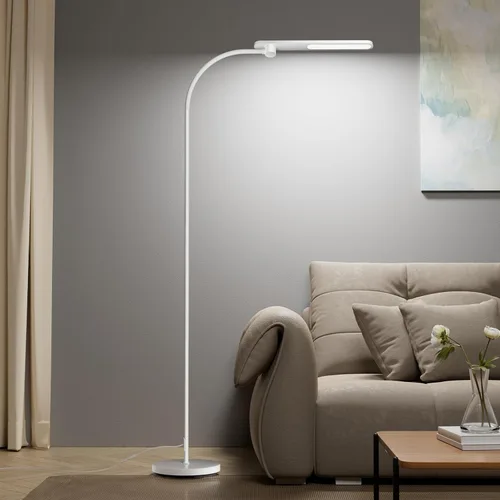 Miniatura 10 de Lámpara de pie LED Honeywell, lámparas de pie F4 Sunturalux™ de cuello de ganso para sala de estar, lámpara de pie alta regulable sin escalones Negro
