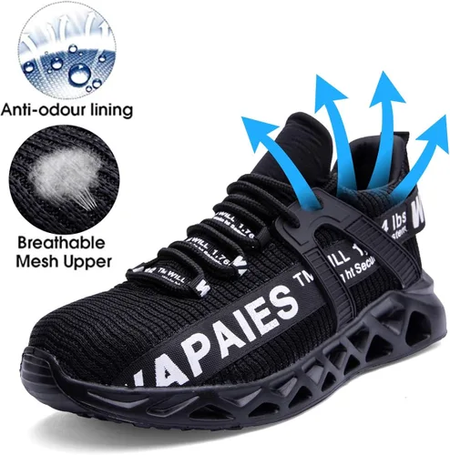 Miniatura 4 de Best Womens Steel Toe Shoes Women's Lightweight Composition Toe Work Shoes Fashion Steel Toe Shoes for Men Safety Shoes Proof Resistant for