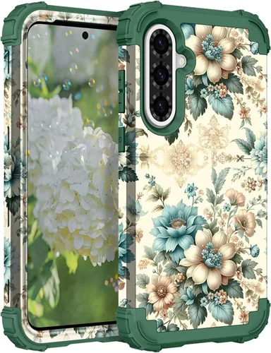 Miniatura 56 de Hocase Funda para Galaxy A37 5G, protección resistente a prueba de golpes, parachoques de goma de silicona suave+funda protectora híbrida