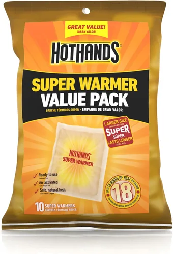 HotHands Calentadores Súper para Cuerpo y Manos - Calentadores Naturales sin Olor de Larga Duración Activados por Aire - Hasta 18 Horas de Calor -