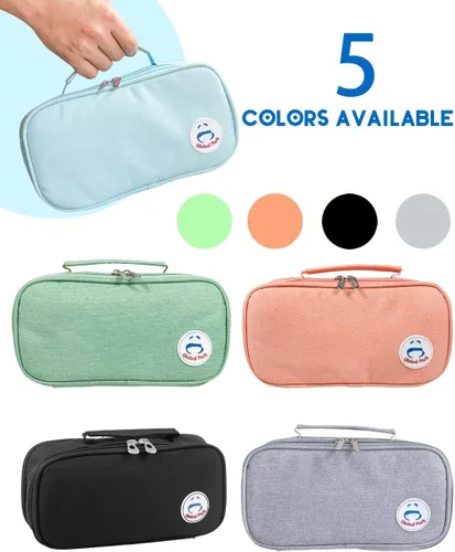 Miniatura 6 de Estuche para lápices, bolsa con asa grande, organizador de escritorio de gran capacidad, caja de marcadores de almacenamiento, maquillaje