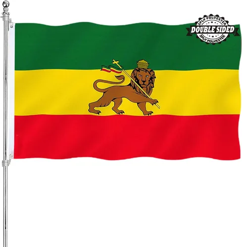 Miniatura 16 de Bandera albanesa de Albania 3x5 doble cara para exteriores, banderas nacionales del país de alta resistencia de 3 capas de poliéster con 2 ojales
