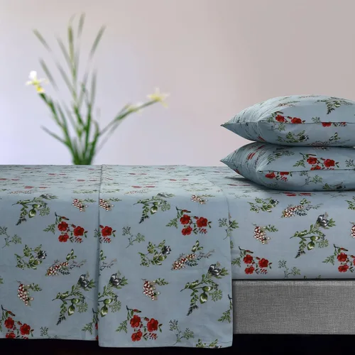 Miniatura 11 de Tribeca Living Sábanas de franela de algodón portugués tamaño King – Juego de sábanas de bolsillo profundo de 170 GSM para colchones de hasta 21 Ava