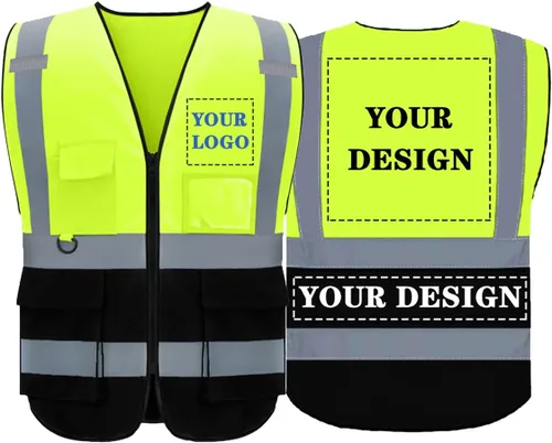 Miniatura 20 de BeautyWill Chaleco de seguridad personalizado con logotipo Clase 2 Chaleco reflectante de alta visibilidad Chaleco de trabajo protector