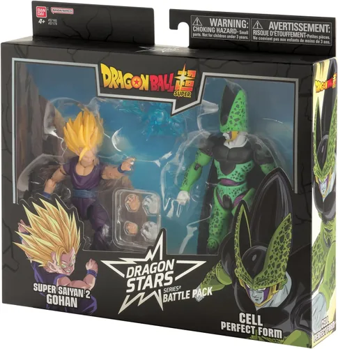 Miniatura 16 de Dragon Stars Series - Dragon Ball Super - Set de figuras de acción de batalla Dragon Ball Super, Gohan Super Saiyan 2 vs. Cell
