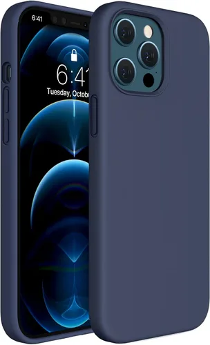 Miniatura 297 de Miracase Funda diseñada para iPhone 13, con protector de pantalla de vidrio templado, forro de microfibra suave antiarañazos, funda de goma
