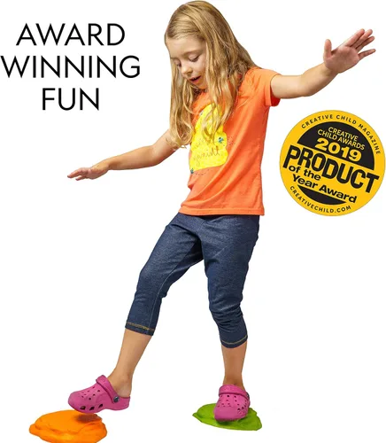 Miniatura 3 de NATIONAL GEOGRAPHIC Piedras de Equilibrio para Niños – 10 Blandas y Duraderas, Fomentan el Equilibrio de los Pequeños y las Habilidades Motoras