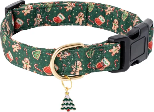 Miniatura 11 de Faygarsle Collar de Algodón para Perro Lindos Collares para Perros Pequeños Medianos Grandes Opciones de Colores Florales Púrpura Amarillo Collares