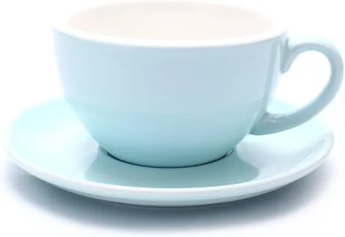 Miniatura 9 de Coffeezone Taza y Platillo de Café Espresso Doble, Cappuccino Pequeño y Café Especial, Porcelana de Hueso Nueva para Cafetería y Barista