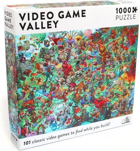 Big Potato Video Game Valley: rompecabezas para adultos (1000 piezas) lleno de 101 acertijos para resolver (PUZVID01US)