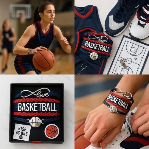 Miniatura 49 de Infinity Collection - Pulsera de baloncesto de regalo para equipos y jugadores
