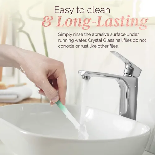 Miniatura 5 de ClassyLady - Lima de uñas de cristal, lima de uñas de vidrio con estuche para el cuidado profesional de las uñas con estuche