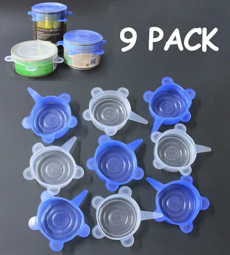 Miniatura 2 de COMTIM Tapas de latas de comida para mascotas, tapas elásticas de silicona para comida de perros y gatos, reutilizables, expandibles
