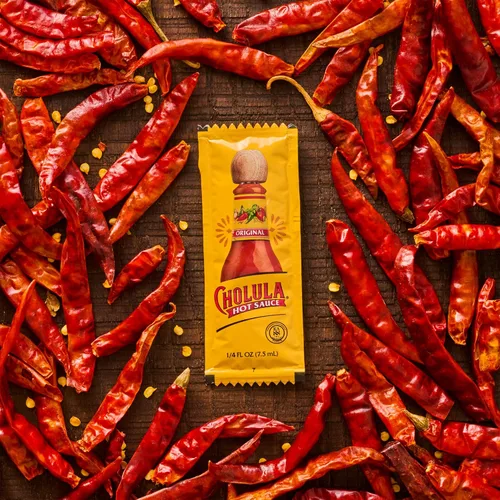 Miniatura 12 de Cholula Paquetes originales de salsa picante, 200 unidades Hecho a mano de pimientos mexicanos y mezcla de especias exclusivas Sin gluten