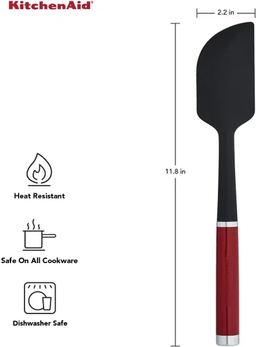 Miniatura 3 de KitchenAid KE031OHERA - Espátula raspadora clásica Rojo 2