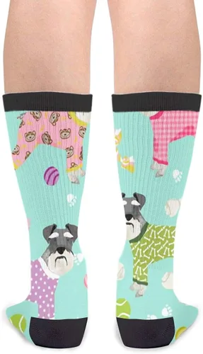 Miniatura 2 de YISHOW Calcetines unisex novedosos y divertidos, para regalo, Blanco