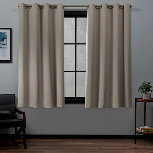 Miniatura 10 de Exclusive Home Curtains - Par de paneles de cortinas, modelo Academy, con ojales para bloqueo total de luz Blanco