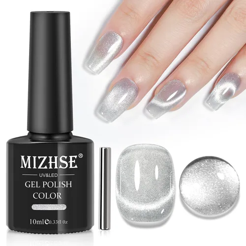 Miniatura 11 de MIZHSE Esmalte de uñas de secado rápido, esmalte de uñas blanco lechoso de secado al aire rápido, 15 ml de esmalte de uñas a base de agua regular
