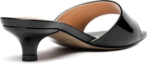 Miniatura 5 de WAYDERNS Sandalias de tacón bajo con punta cuadrada para mujer, puntera abierta, puntera abierta, para citas, estilo gatito, de 1.5 pulgadas