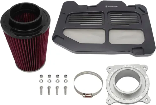 Miniatura 10 de Kit de filtro de aire del motor Motoparty para Yamaha YFM700 Raptor 2006-2021, 2013-2021 YFM700R & YFM700R SE, con adaptador de entrada y soporte