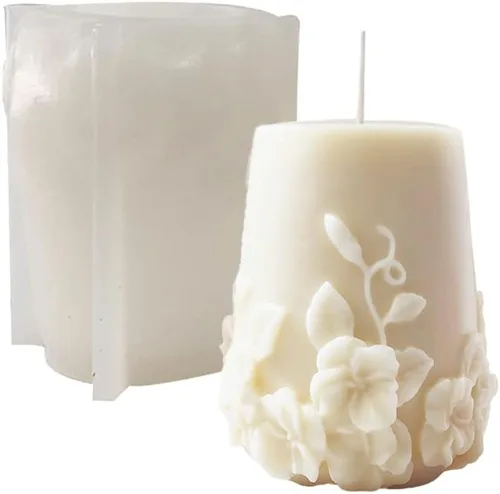 Tone Fun Moldes de silicona cilíndricos 3D para hacer velas, resina, velas de aromaterapia, jabón de cera hecho a mano, decoración del hogar,