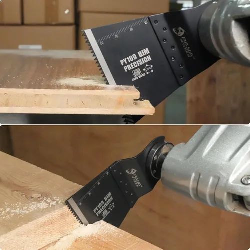 Miniatura 7 de Cuchillas oscilantes universales bimetálicas con soporte de acero inoxidable, cuchillas multiherramienta de 1-1/2 pulgadas para madera y clavos