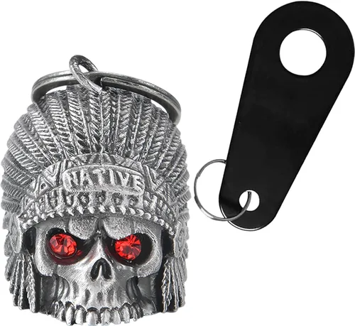 Miniatura 26 de Dream Apparel Campana de motocicleta Guardian Angel Drive Away Gremlin, campana de motociclista para hombres y mujeres, regalo de buena suerte