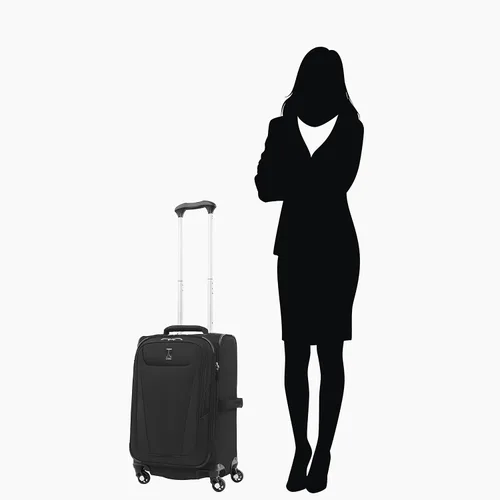 Miniatura 289 de Travelpro Maxlite 5 - Juego de 2 piezas de equipaje de mano de tela, expandibles con 4 ruedas giratorias, bolso blando para debajo del asiento, Negro