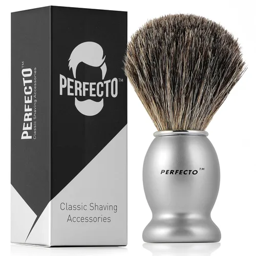 Miniatura 10 de Perfecto Brocha de afeitar de cerdas sintéticas para hombres, diseñada para el mejor afeitado de tu vida. Brocha de afeitar para afeitado húmedo