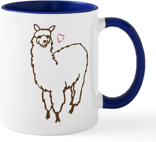 Miniatura 27 de CafePress A Is For Alpaca Taza de café de cerámica de 11 oz (11.0 fl oz)