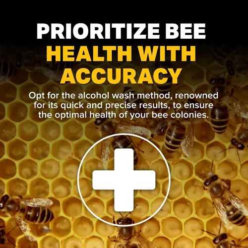 Miniatura 4 de Mann Lake Varroa EasyCheck, monitoreo de precisión para una salud óptima de la colmena, para lavado con alcohol y métodos de monitoreo de ácaros