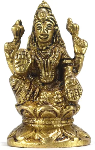Miniatura 20 de ASHIRWAD Escultura de estatua de ídolo de latón para Diwali Pooja, templo, decoración del hogar, Vastu Laxmi Devi Maa AE000006-18 (Laxmi-18)