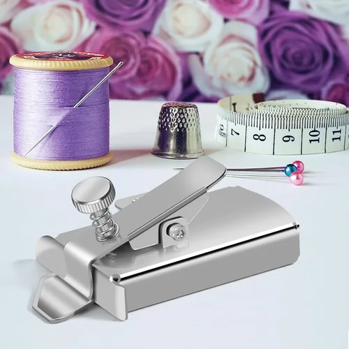 Miniatura 6 de TOOVREN Guía de costura magnética mejorada para máquina de coser, guía de costura magnética con clip, guía universal de costura, guía de dobladillo