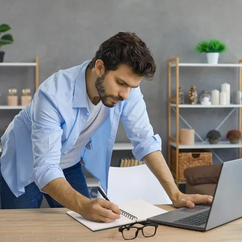 Miniatura 6 de LABUK 8 cuadernos en espiral de tapa dura, diarios en espiral A5, 160 páginas, papel grueso con rayas universitarias para trabajo, escuela