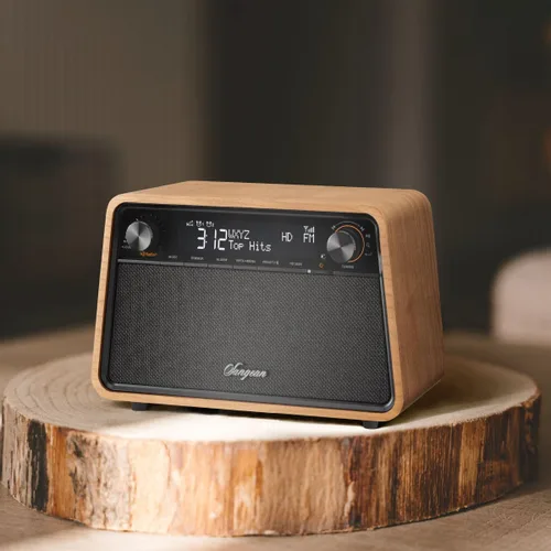 Miniatura 7 de Sangean HDR-19 HD Radio/AM/FM-RDS/Bluetooth/AUX Radio de gabinete de madera premium