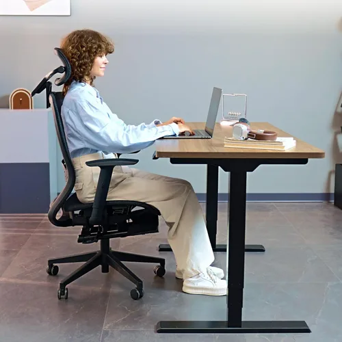 Miniatura 2 de FLEXISPOT Silla de oficina ergonómica con reposapiés, silla de computadora con respaldo de malla, sillas de escritorio de oficina en casa